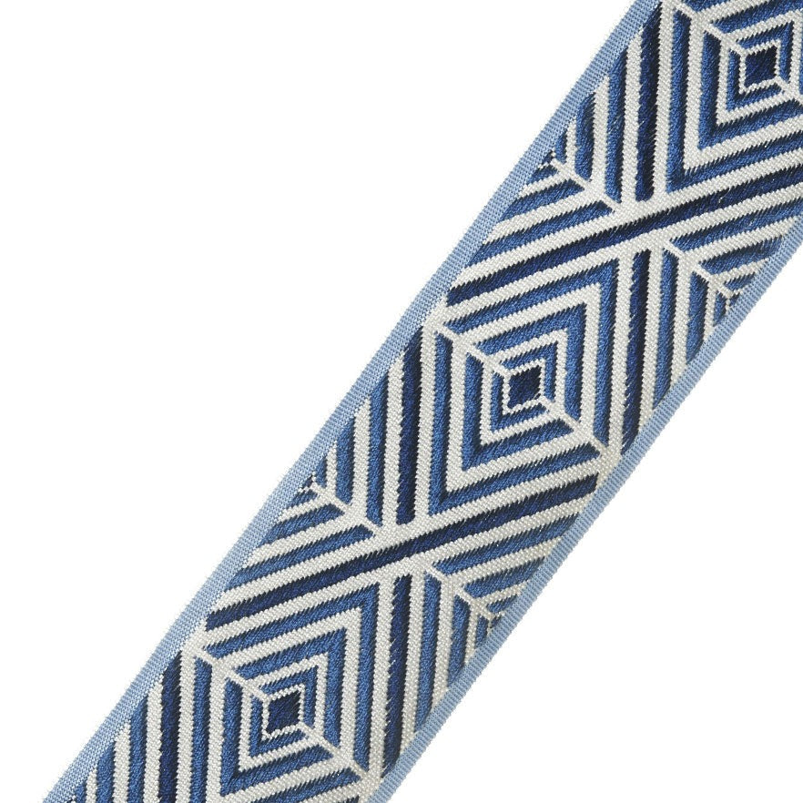 Blue and White Trim