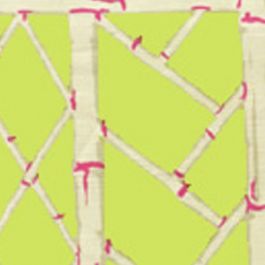 Lyford Trellis Wallpaper in Lime and Magenta