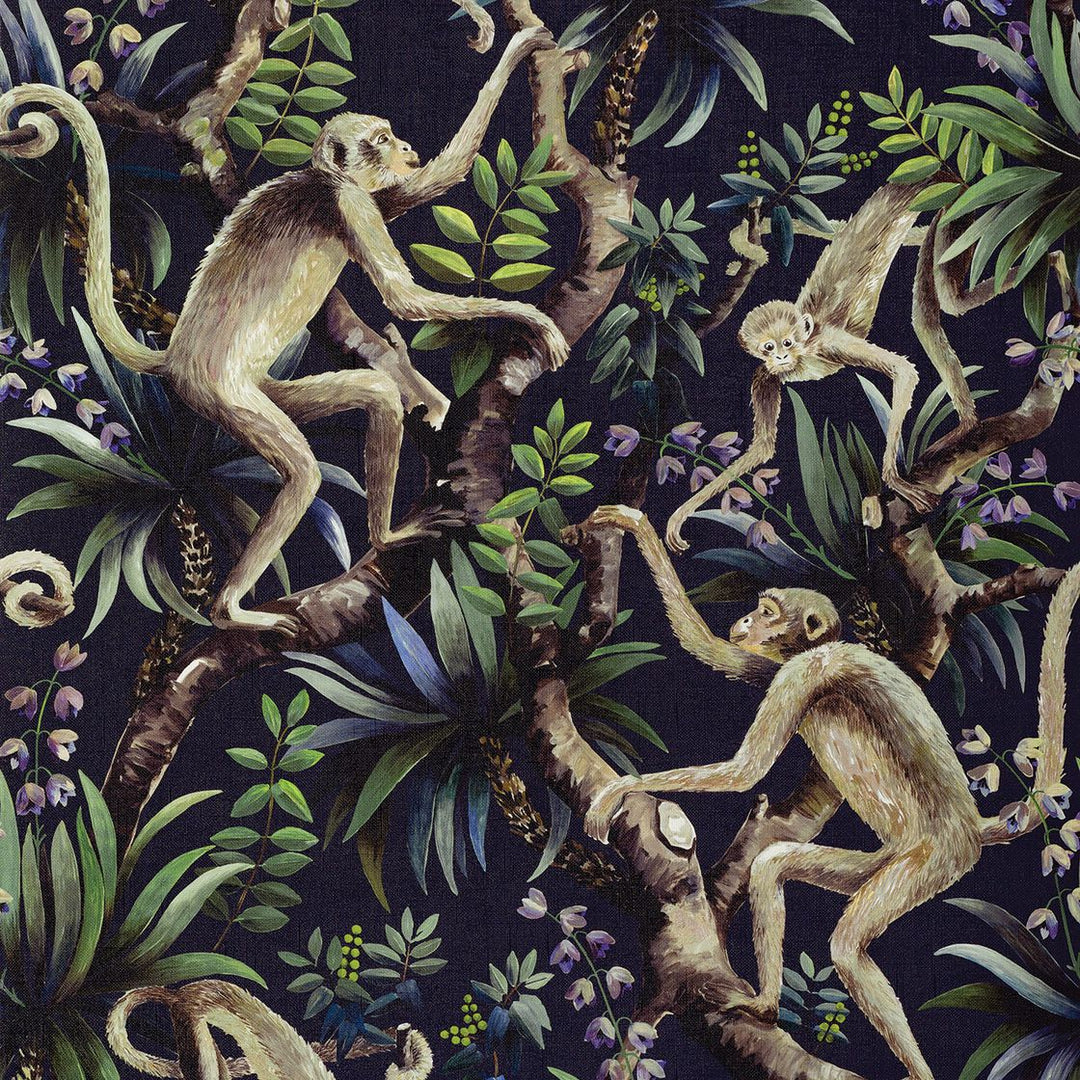 Monkey Mokum Wallpaper in Midnight