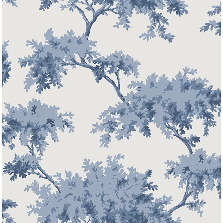 4018-0003 - Lamphu Blue Grasscloth Wallpaper