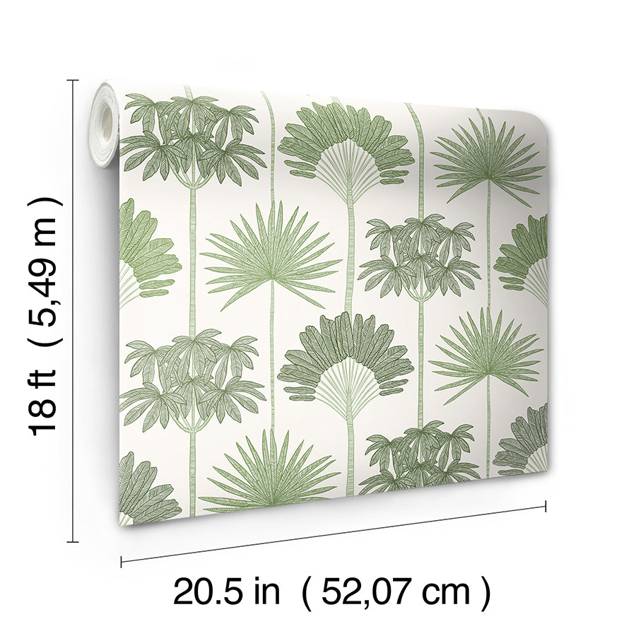 Kentia Green Peel & Stick