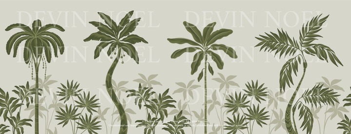 Palm Era- Mural by Devin Noel- on Paper weave (Multiple Colorways)
