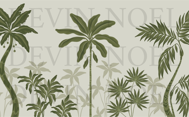 Palm Era- Mural by Devin Noel- on Premium Matte Paper (Multiple Colorways)