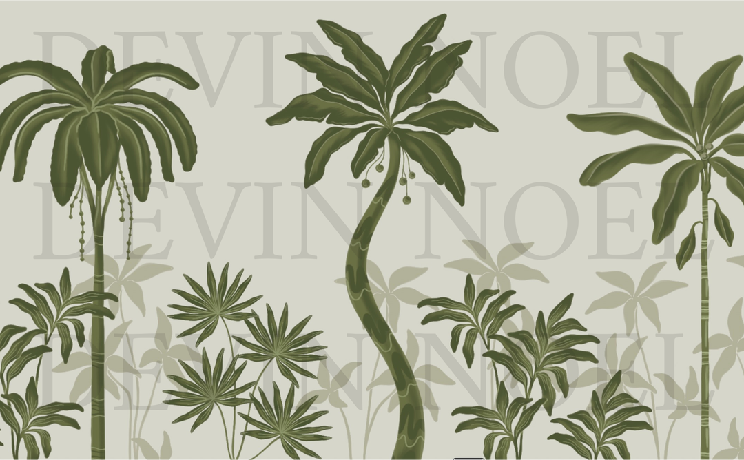 Palm Era- Mural by Devin Noel- on Paper weave (Multiple Colorways)