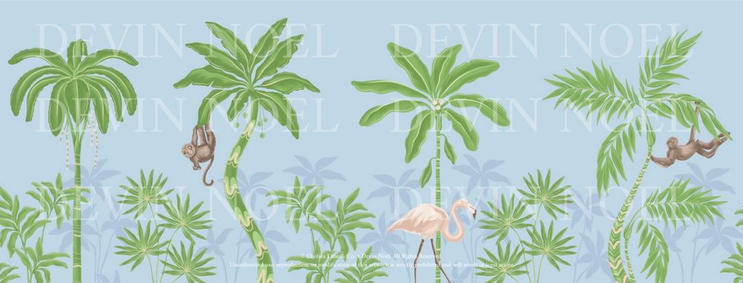 Palm Era- Mural by Devin Noel- on Paper weave (Multiple Colorways)