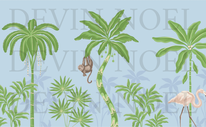 Palm Era- Mural by Devin Noel- on Premium Matte Paper (Multiple Colorways)