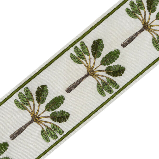 Palm Embroidered Border