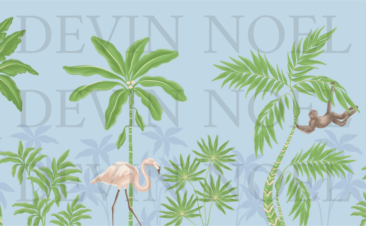 Palm Era- Mural by Devin Noel- on Premium Matte Paper (Multiple Colorways)