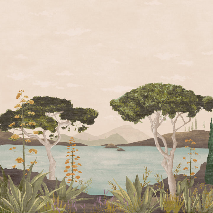 Blush Horizon Mural