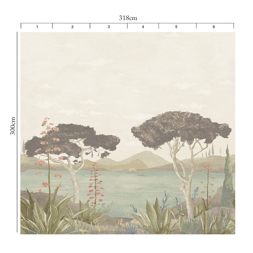 Blush Horizon Mural