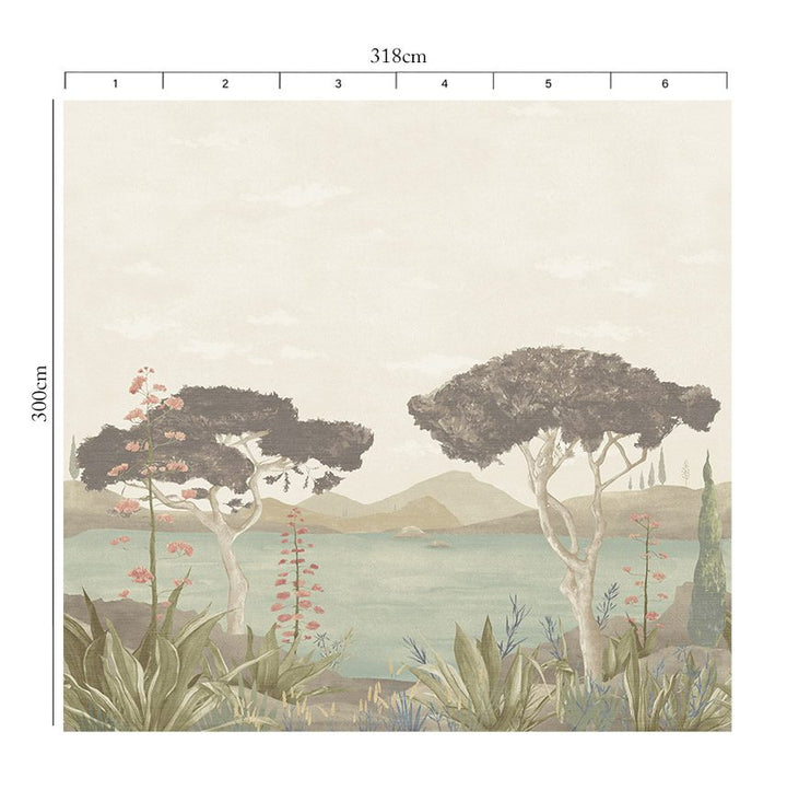 Blush Horizon Mural