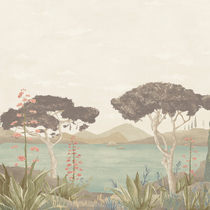 Blush Horizon Mural