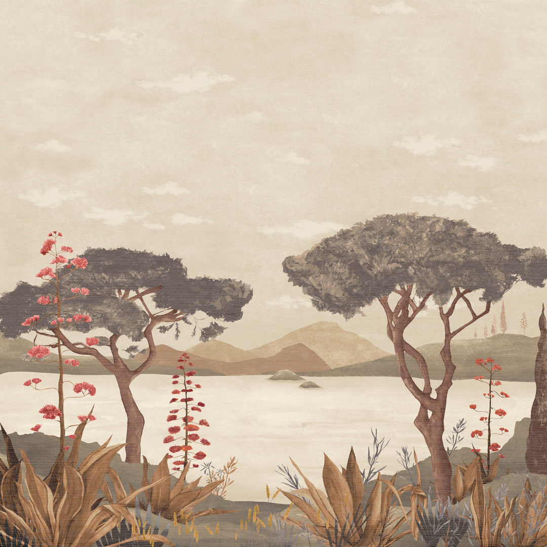 Blush Horizon Mural