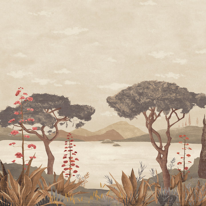 Blush Horizon Mural