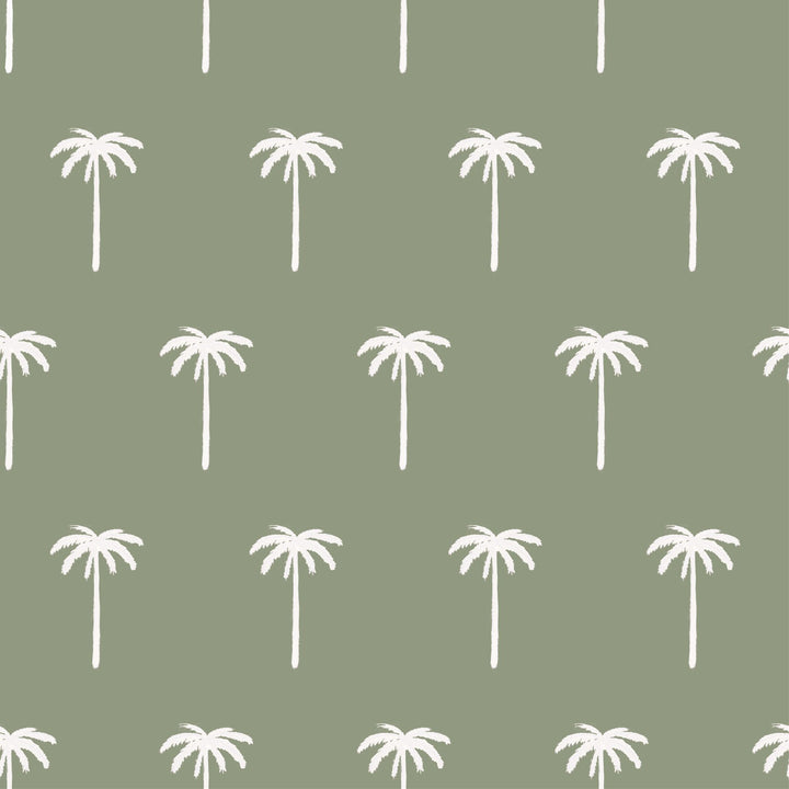 Camilla Webster - The Paradise Palms- on Metallic Grasscloth