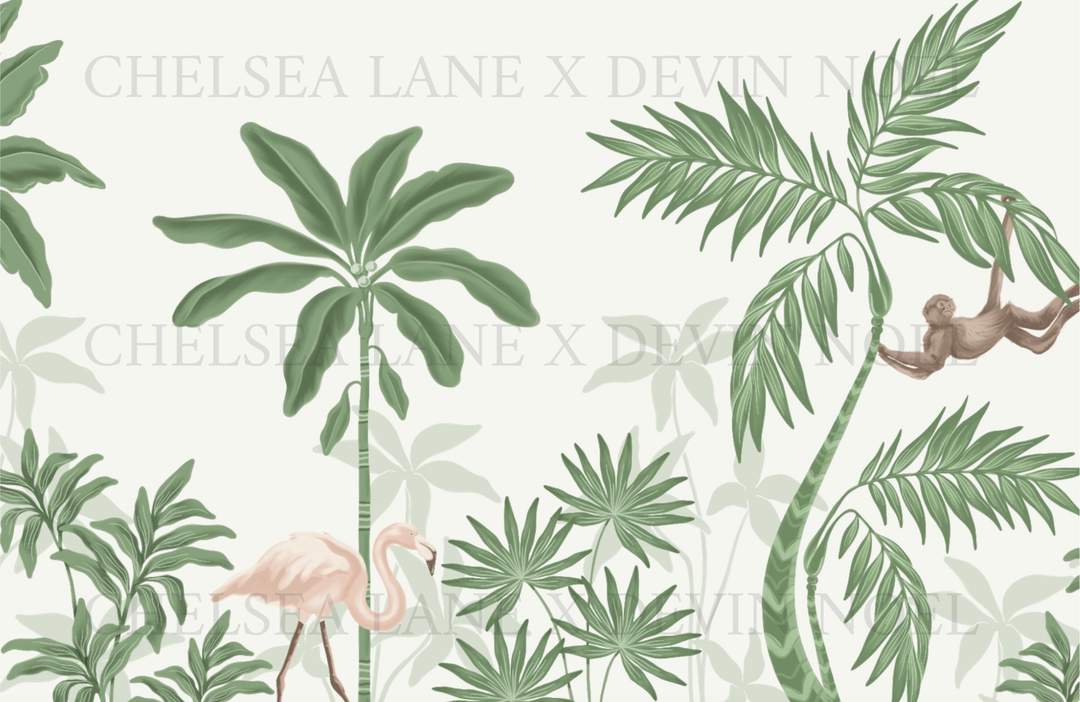 Palm Era in Jungle- Mural by Devin Noel