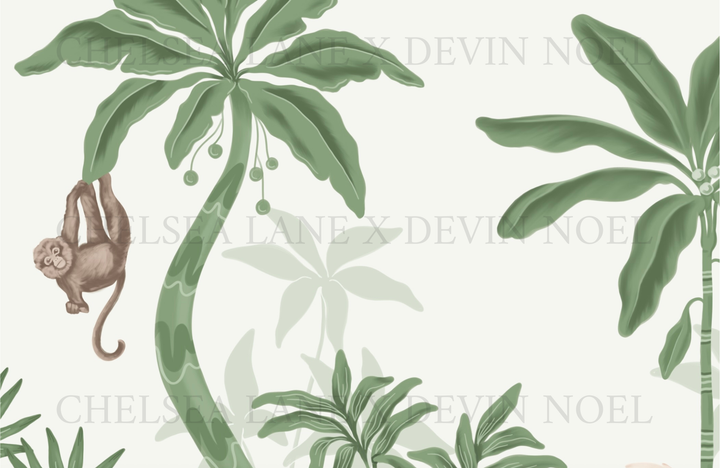 Palm Era in Jungle- Mural by Devin Noel