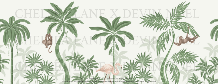 Palm Era in Jungle- Mural by Devin Noel