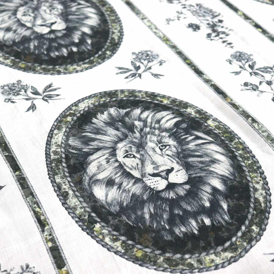 Lion Toile Fabric (Multiple Colorways)