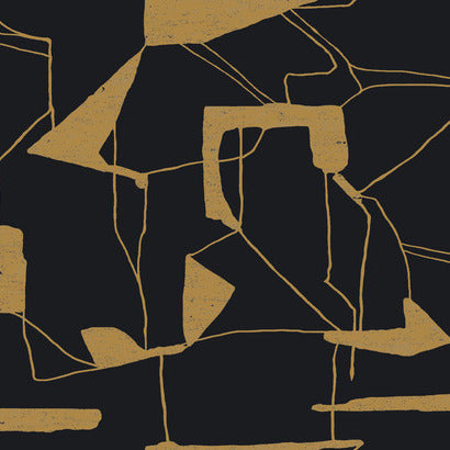 Abstract Geo Black & Gold