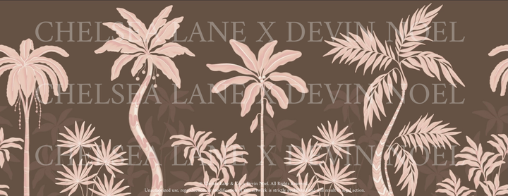 Palm Era in Macaron - Mural by Devin Noel