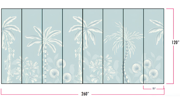 Melrose Palms Passage- on Paper Weave