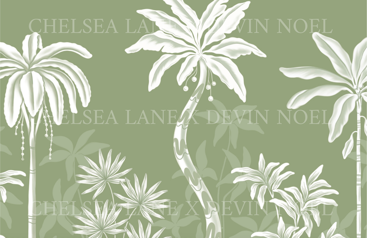 Palm Era in Pesto - Mural by Devin Noel