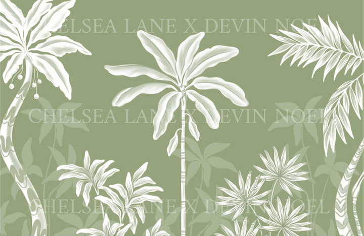 Palm Era in Pesto - Mural by Devin Noel