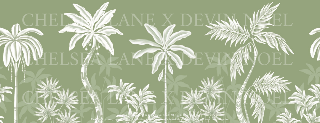 Palm Era in Pesto - Mural by Devin Noel