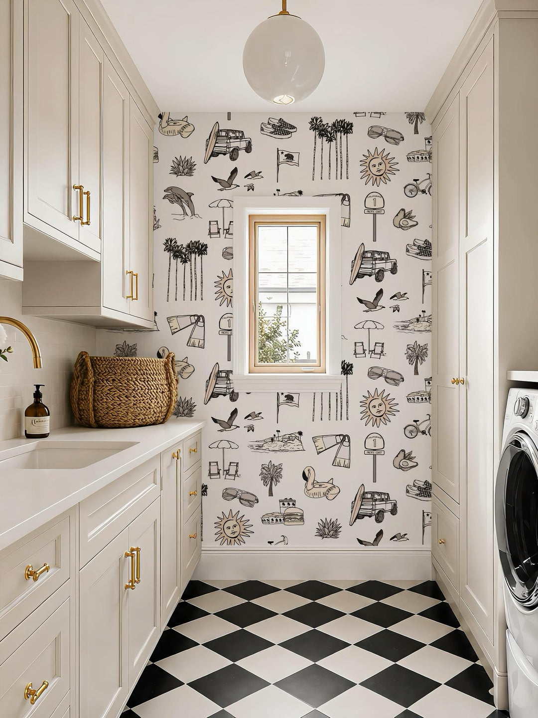 California Daze in Sketch Black & White- By Kirsten Sadlier