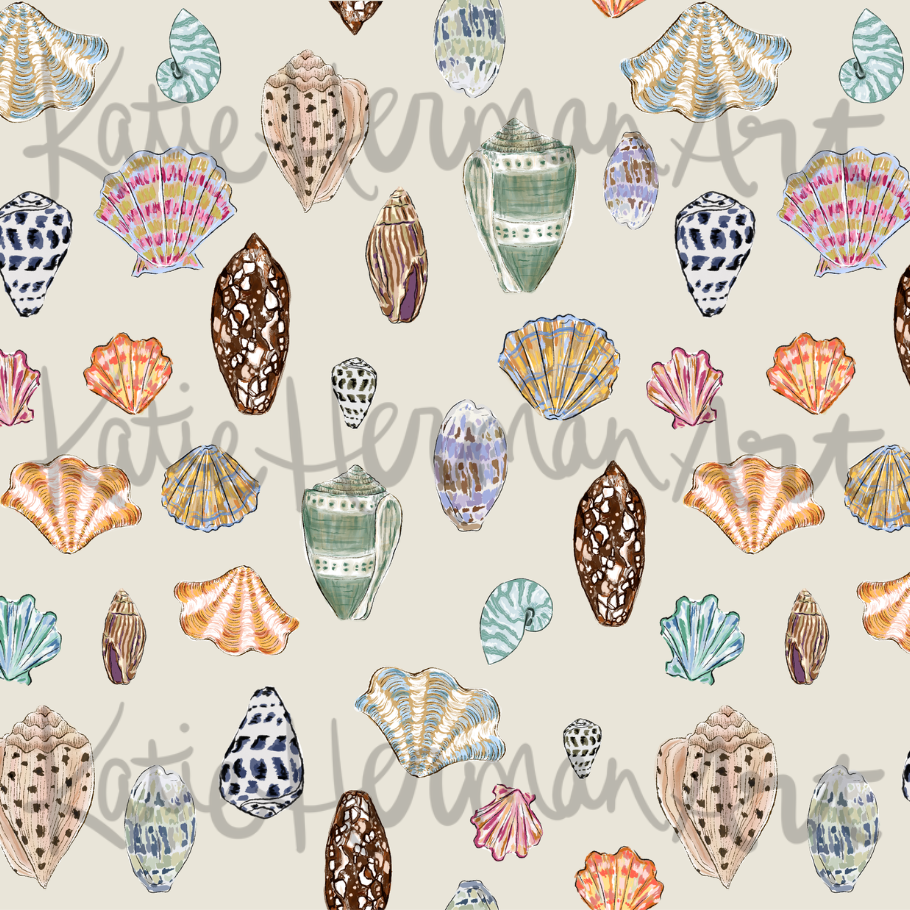Seaside Treasures in Reef on Vinyl- By Katie Herman