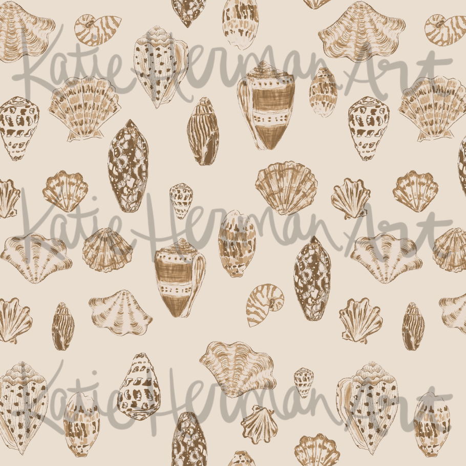 Seaside Treasures in Sandbar on Paper Weave- By Katie Herman