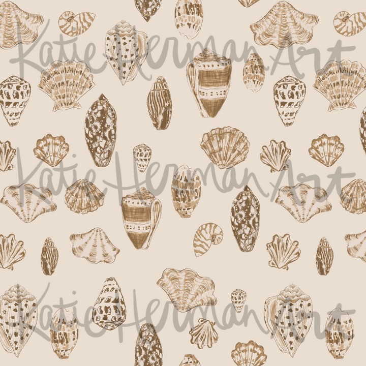 Seaside Treasures in Sandbar on Paper Weave- By Katie Herman
