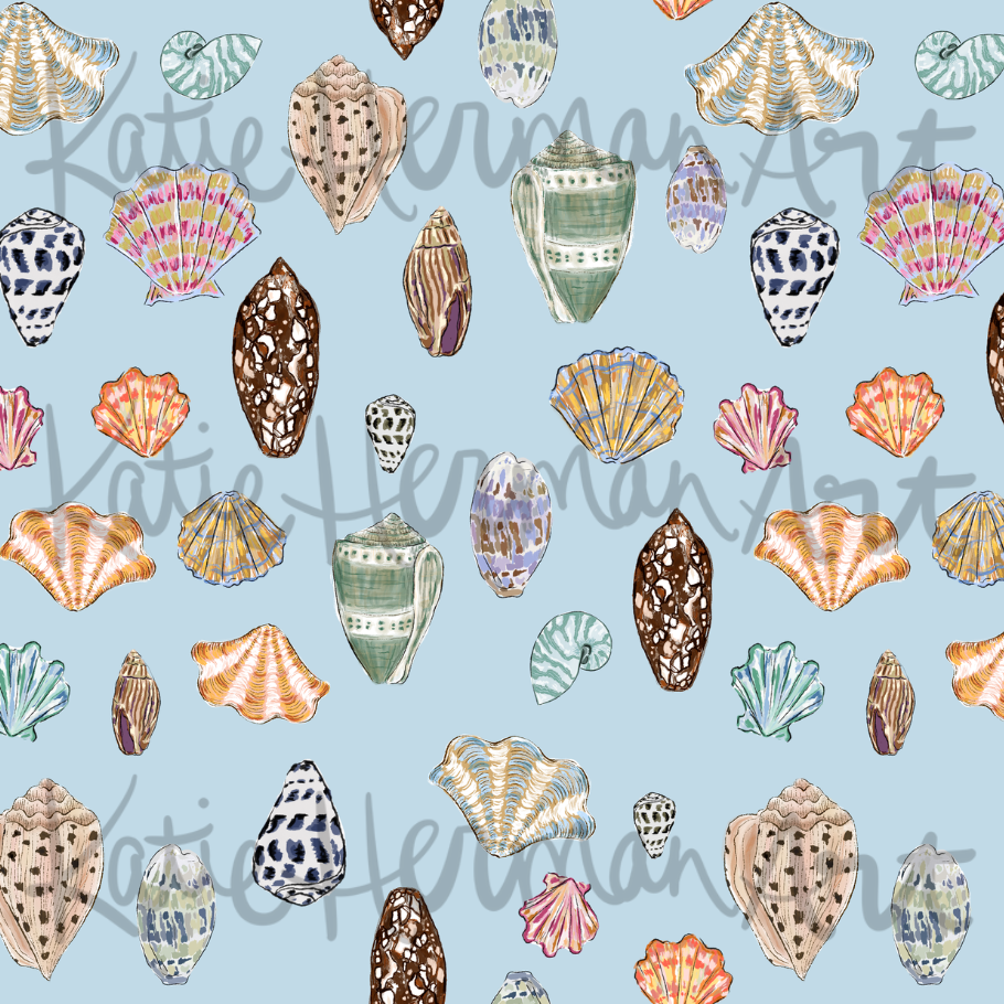 Seaside Treasures in Ocean Tides on Vinyl- By Katie Herman