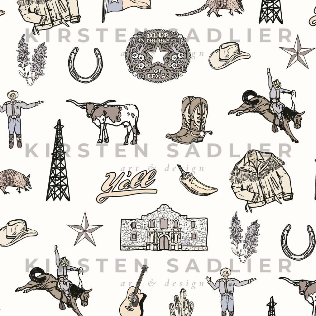 Texas Daze in Ink + Limestone- By Kirsten Sadlier