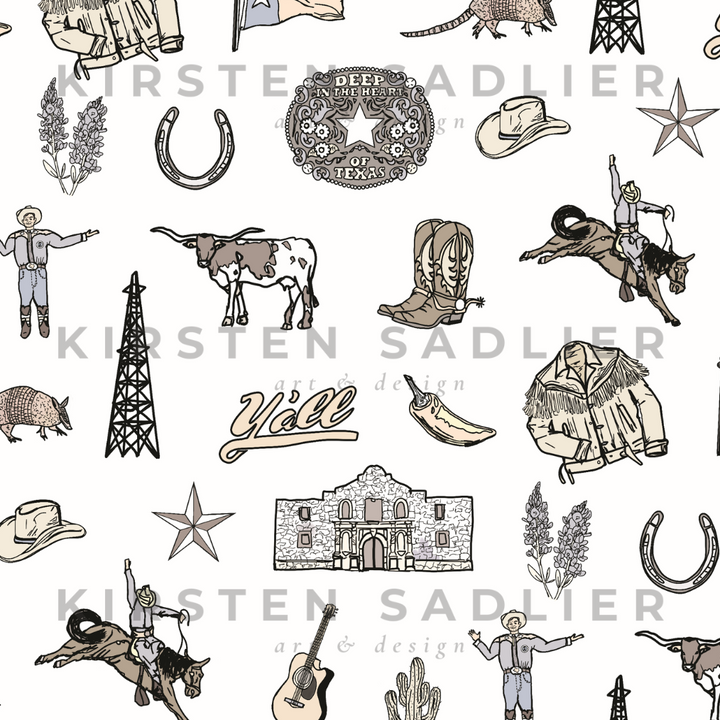 Texas Daze in Ink + Limestone- By Kirsten Sadlier
