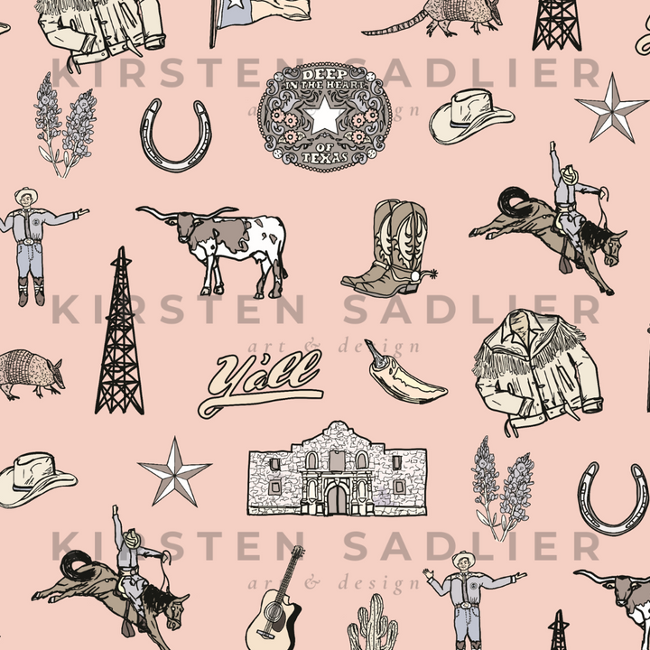 Texas Daze in Desert Rose- By Kirsten Sadlier