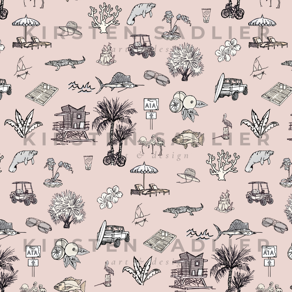 Florida Daze in Pink Sand- By Kirsten Sadlier