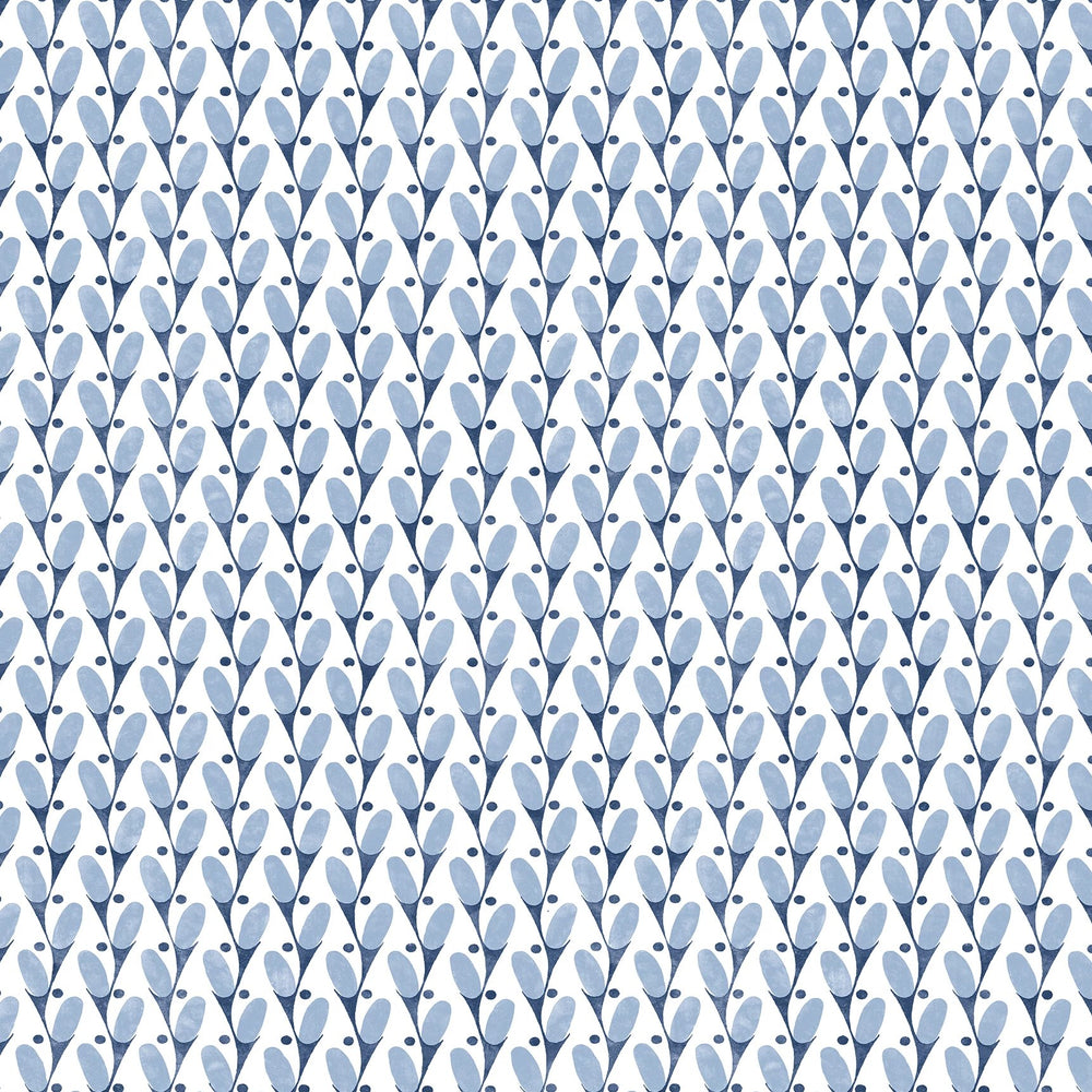 blue and white geometric wallpaper