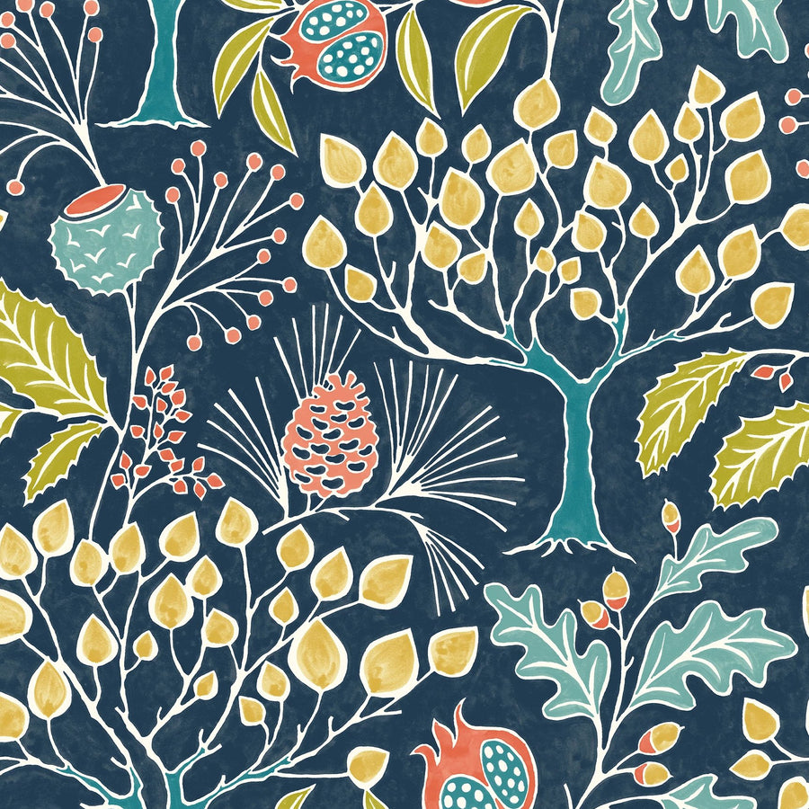 whimsical floral wallpaper