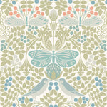 Butterfly Garden Wallpaper in Pastel