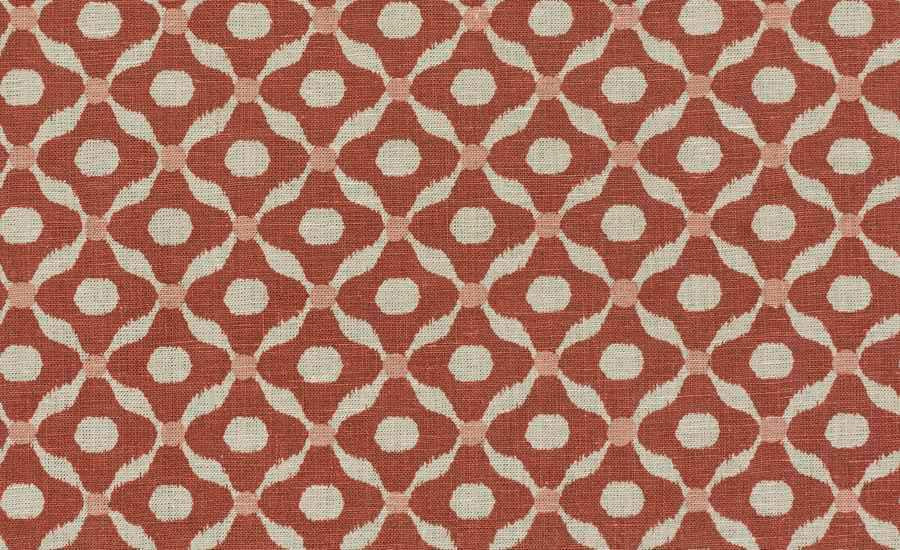 Chanderi Fabric in Burnt Red