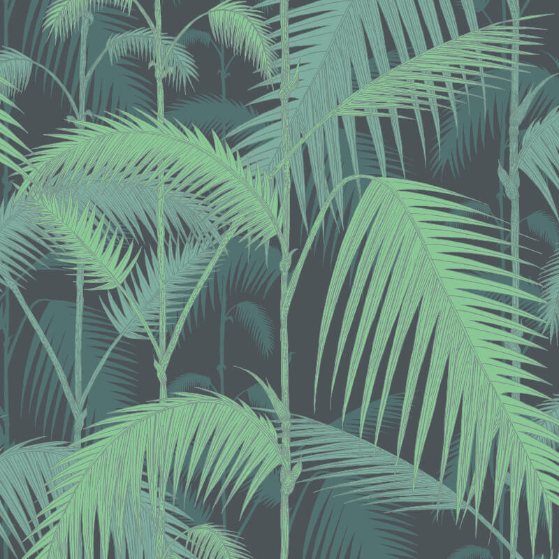 black and green palm