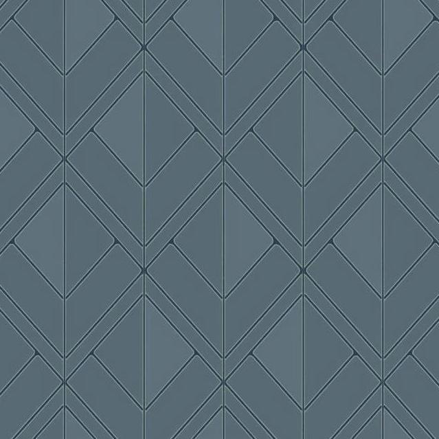blue geometric metallic wallpaper