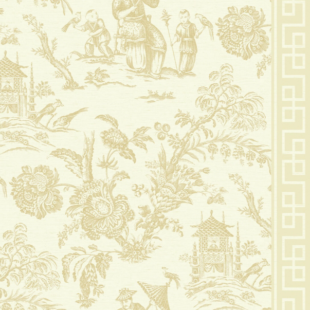 neutral chinoiserie wallpaper