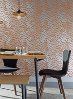 graphic dining room wallpaper