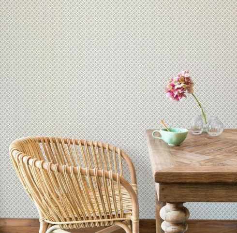 beige geometric wallpaper