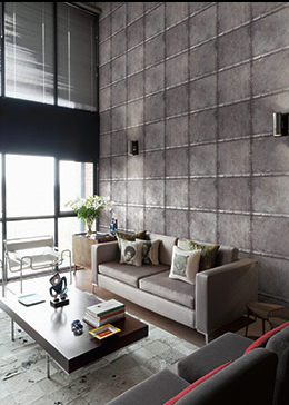 faux metal wallpaper