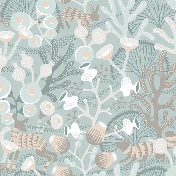 vintage sea life wallpaper