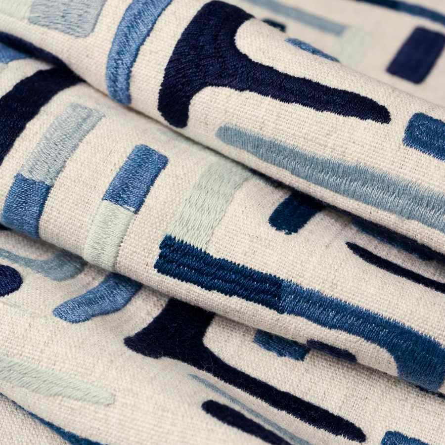 Varanasi Fabric in Navy